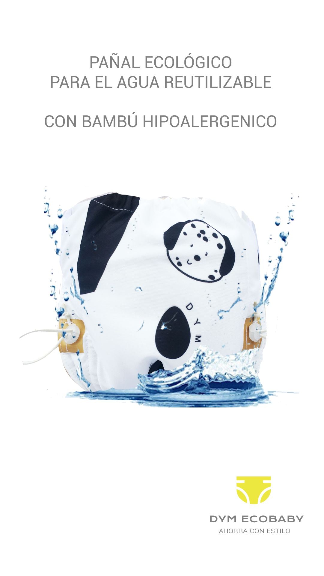 Pañal Ecologico Reutilizable para el agua el mar y la noche unitallata